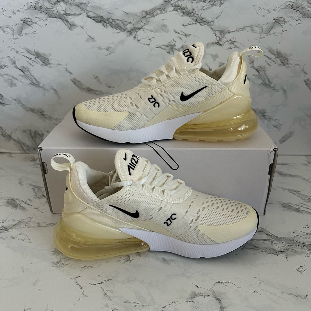Nike Air Max 270 Sail Coconut Milk Athletic Shoes Running AH6789 Women’s Size 7 - Picture 2 of 8